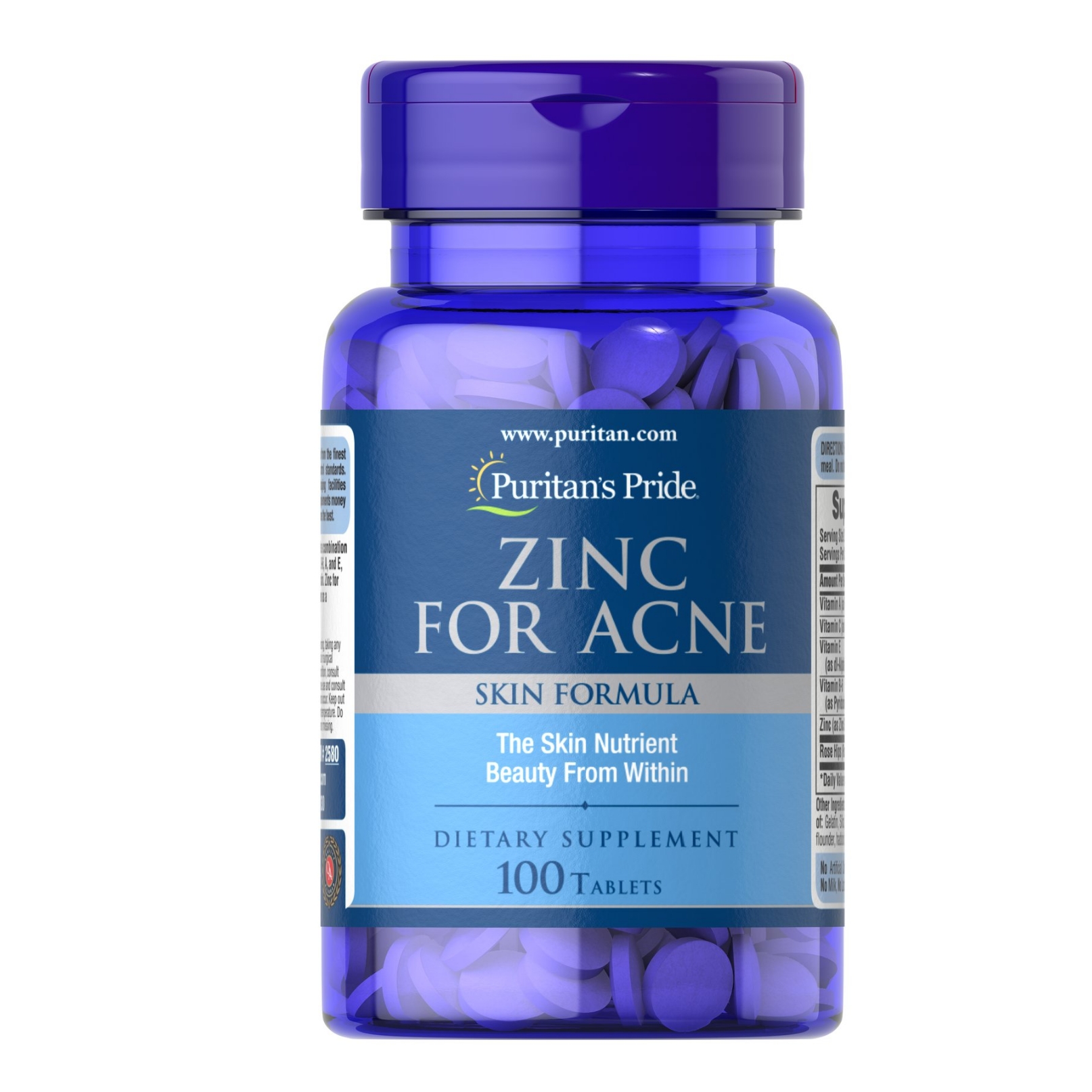Puritan's Pride Zinc for Acne X 100 tablets